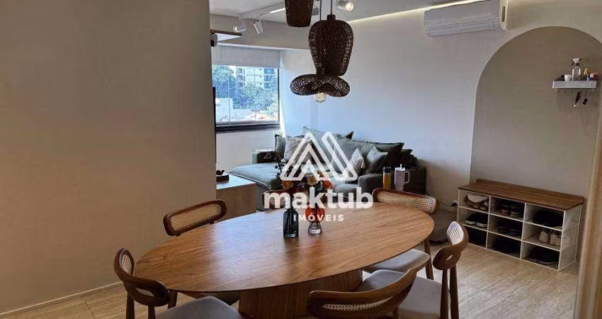 Apartamento com 2 dormitórios para alugar, 60 m² por R$ 3.832,00/mês - Vila Santa Teresa - Santo André/SP