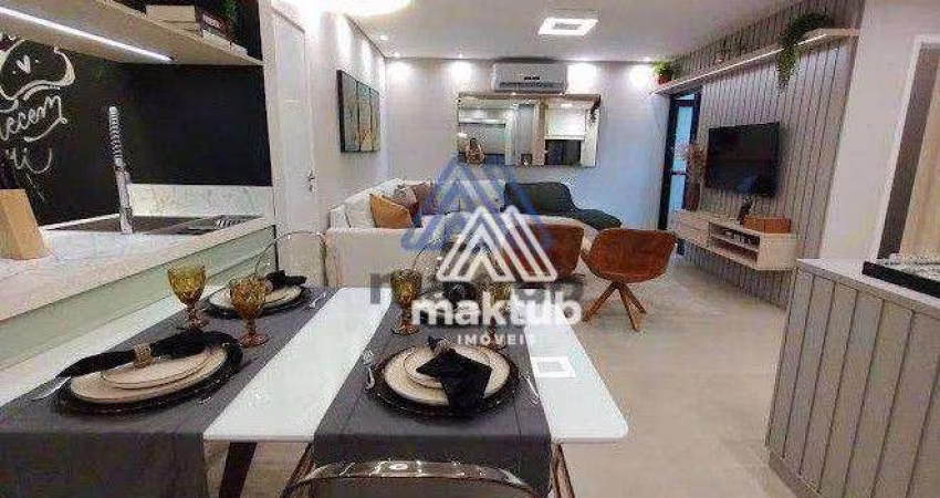 Apartamento  Pronto para decorar com 3 dormitórios à venda, 92 m² por R$ 982.000 - Campestre - Santo André/SP