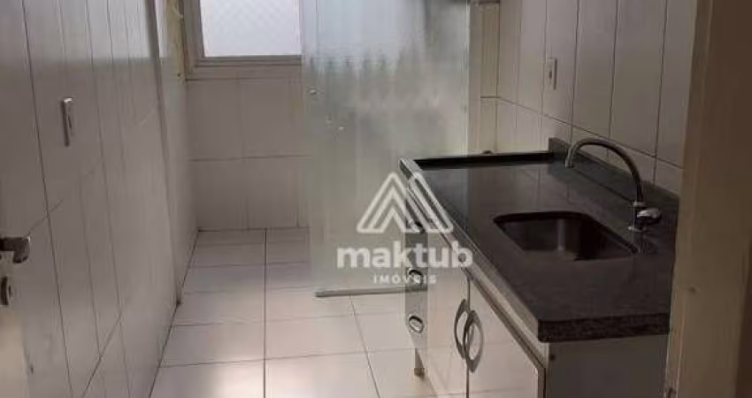 Apartamento com 2 dormitórios para alugar, 54 m² por R$ 1.965/mês - Vila Homero Thon - Santo André/SP