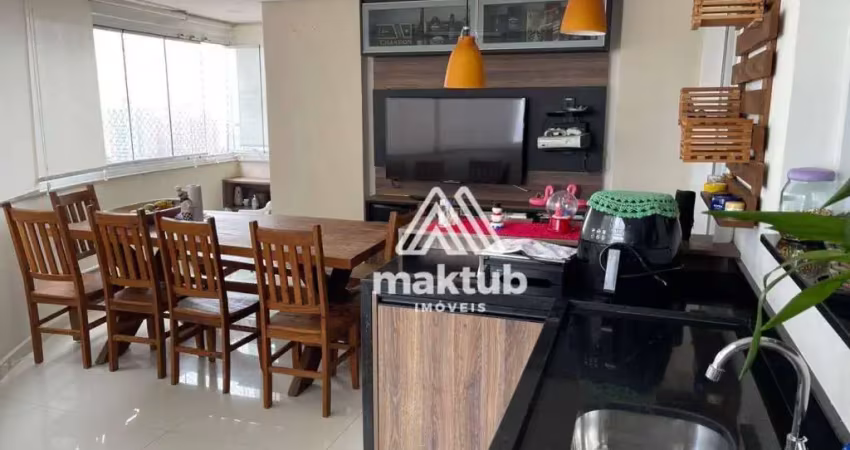 Apartamento com 3 dormitórios à venda, 126 m² por R$ 1.380.000,00 - Vila Scarpelli - Santo André/SP