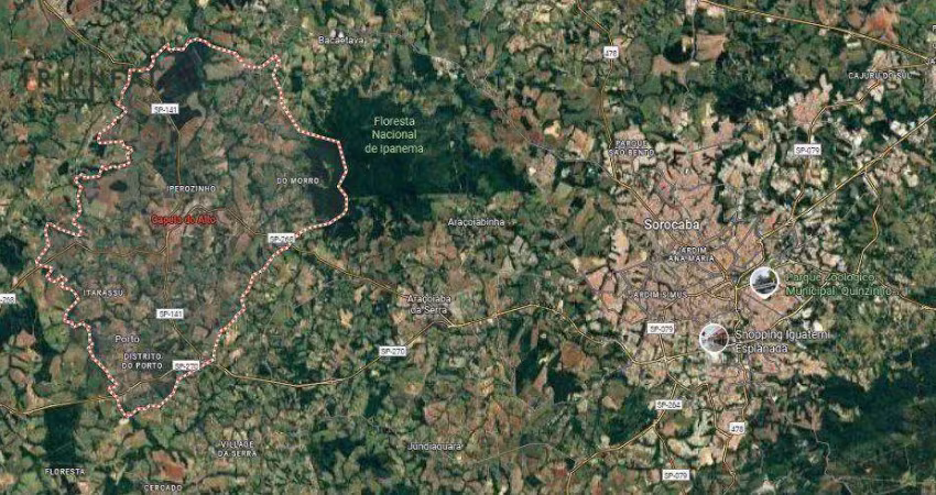 Área à venda, 43000 m² por r$ 1.500.000 - centro - capela do alto/sp