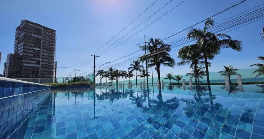 Apartamento de luxo frente mar no flórida, praia grande - lazer completo!