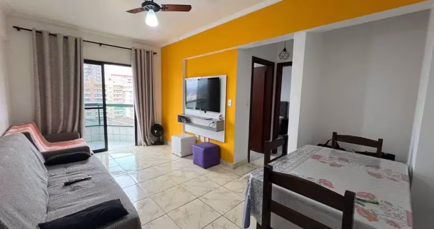 Apartamento 1 dorm com sacada á 350 metros da praia na aviação/pg