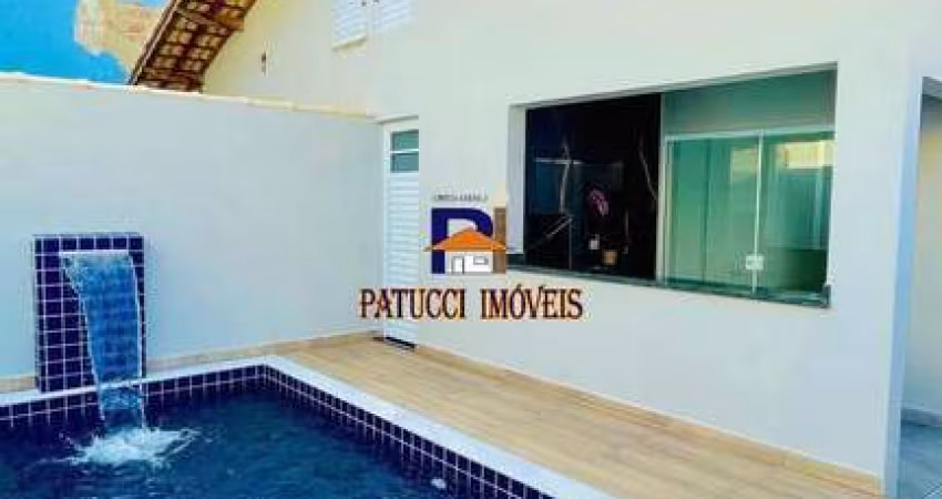 Novidade! Linda Casa Nova com Piscina na Cidade de Itanhaém