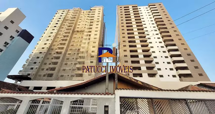 Em construção! prédio de frente para o mar no centro da cidade de mongaguá!