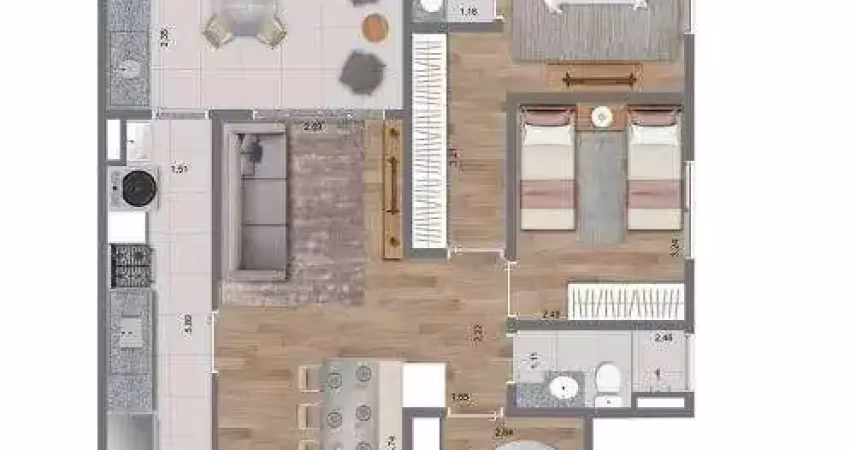 Apartamento com 2 quartos à venda na Avenida Reynaldo de Porcari, 797, Medeiros, Jundiaí