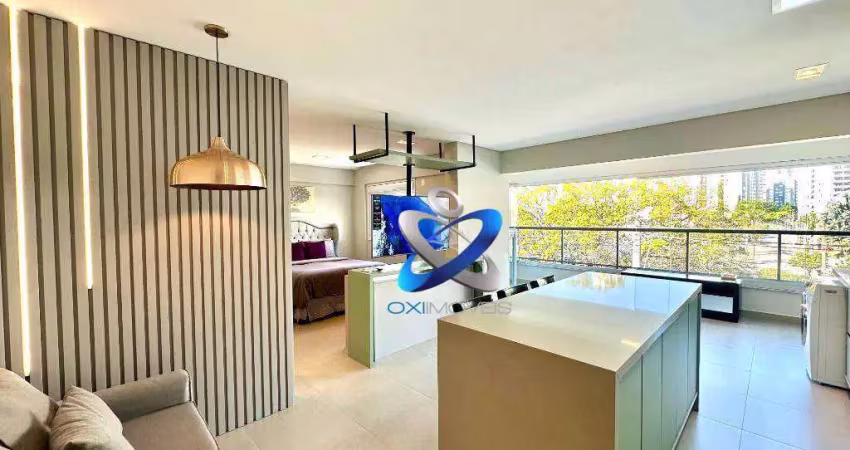 Apartamento studio com 1 dormitório à venda, 51 m² por r$ 820.000 - jardim aquarius - são josé dos campos/sp