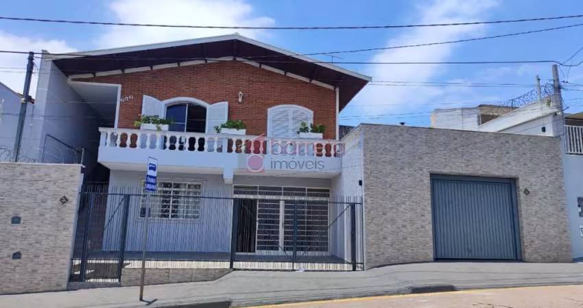 CASA SOBRADO COM EDÍCULA PARA LOCAÇÃO OU VENDA  NO JARDIM PACAEMBU EM JUNDIAÍ/SP