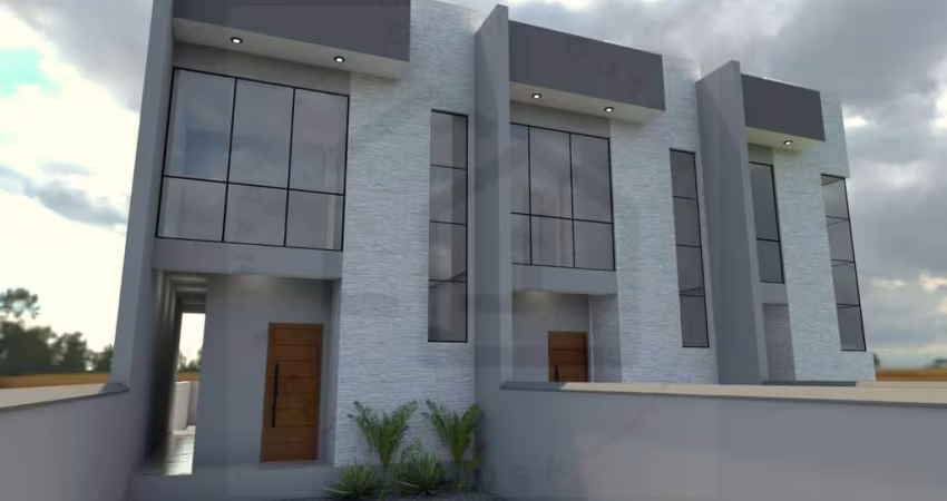 CASA COM FACHADA MODERNA E 2 DORMITÓRIOS