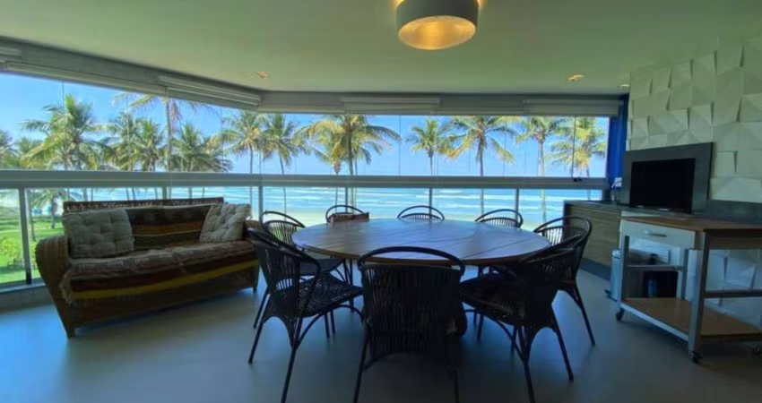 Luxo Total! Apartamento Pé na Areia com Vista para o Mar para locação temporária na Riviera de São Lourenço.