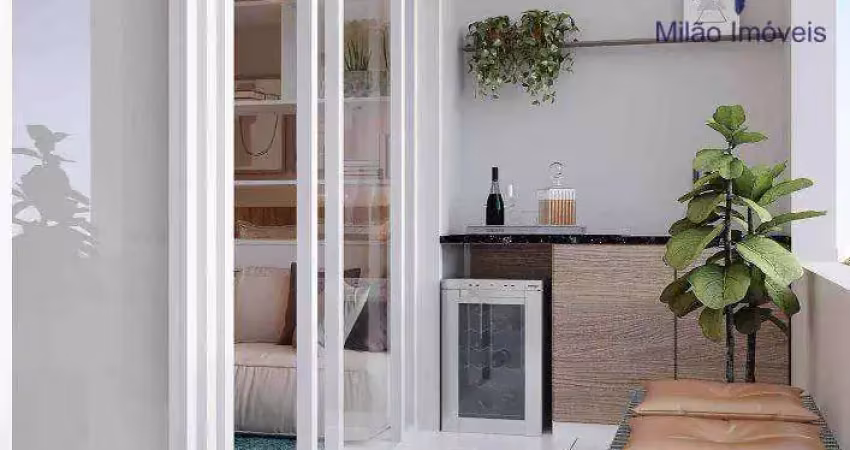Apartamento com 1 dormitório à venda, 53 m² - biarritz - parque campolim - sorocaba/sp