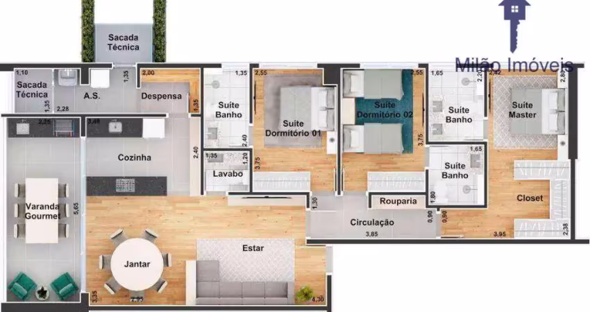 Apartamento 3 suítes à venda, 112 m² - jk boa vista - além ponte - sorocaba/sp