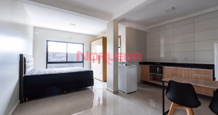 Apartamento para locação em Curitiba - Santa Cândida: 1 quarto, 1 sala, 1 banheiro, 1 vaga de garagem, 29,16m². Venha conferir!