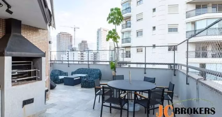 Cobertura duplex com 327 m², 4 dormitórios sendo 2 suítes, área gourmet com piscina, 4 vagas