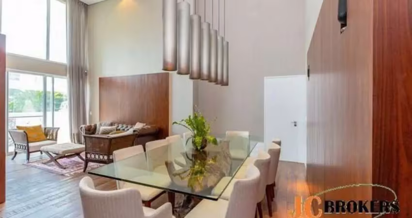 Apartamento com 280 m² possui 2 livings ampla varanda 4 suítes espaçosas cozinha planejada 3 vagas.
