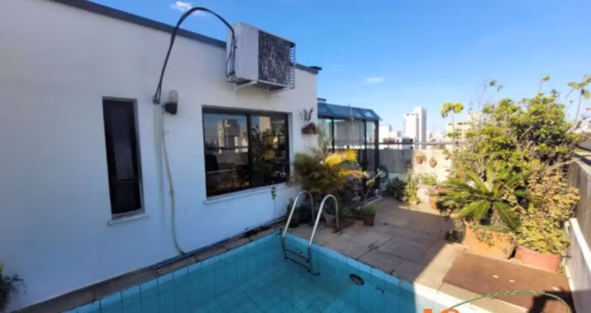 Cobertura com 128 m², 3 dormitórios, sendo 1 suíte, terraço com piscina, 2 vagas