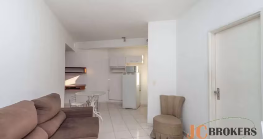 Apartamento com 38m² de área útil, 1 quarto, 1 vaga