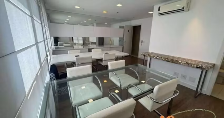 Título: escritório com 34 m², ampla sala mobiliada com iluminação natural e ar condicionado