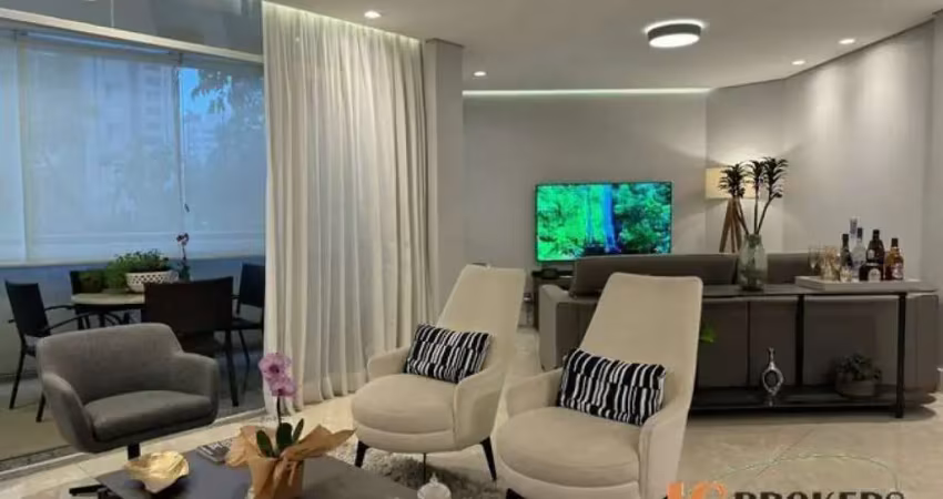 Apartamento com 121m² de área útil, 3 suítes, 2 vagas