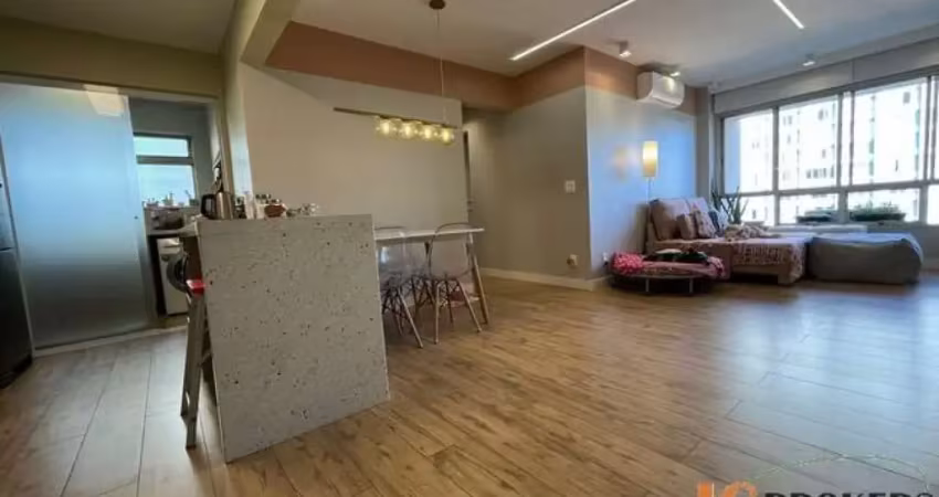 Apartamento com 84 m² de área útil, 2 dormitórios sendo 1 suíte com closet, 1 vaga