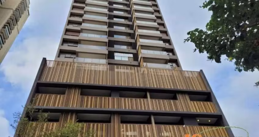 Apartamento com 46 m², 1 dormitório sendo suíte, sala integrada a varanda, 1 vaga