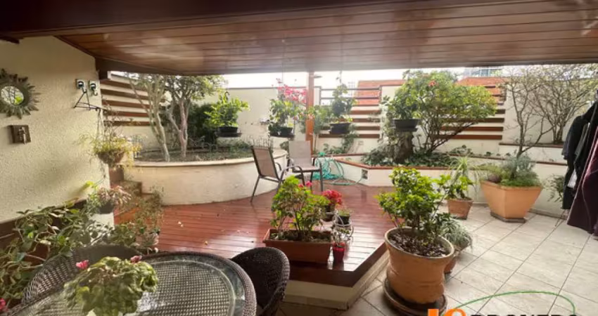 Cobertura duplex com 250 m², terraço gourmet, 4 suítes, amplo living para 2 ambientes, 3 vagas