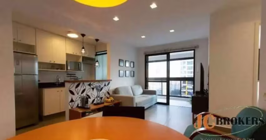 Apartamento com 57m², living para 2 ambientes, 2 dormitórios, 2 vagas