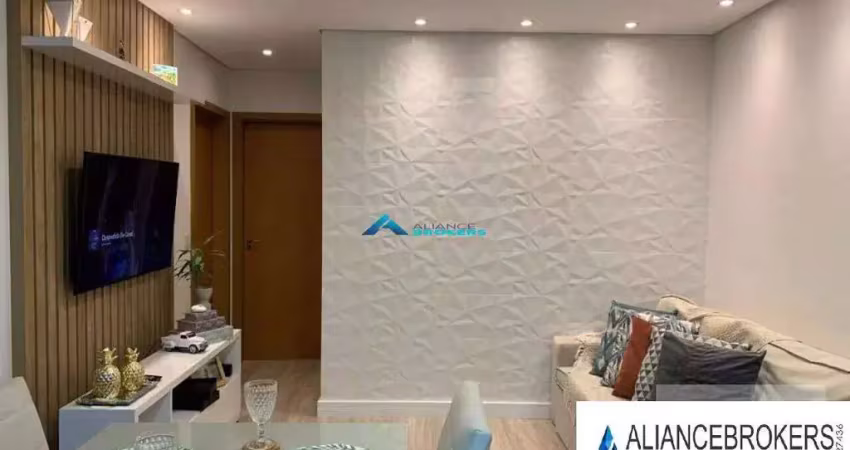 Apartamento 2 quartos (1 suíte) com varanda, cond myriad, lazer completo e segurança 24h