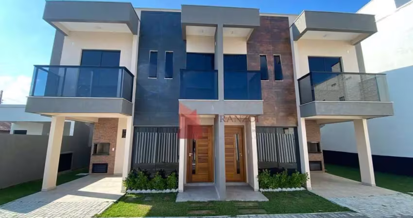 Sobrado condomínio fechado com 2 suítes para alugar, 98 m² por r$ 5.000/mês - gravatá - navegantes/sc