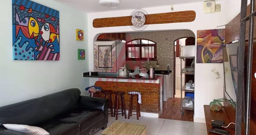 APARTAMENTA TÉRREO COM 100M² MOBILIADO PARA LOCAÇÃO NO ITAGUA EM UBATUBA.