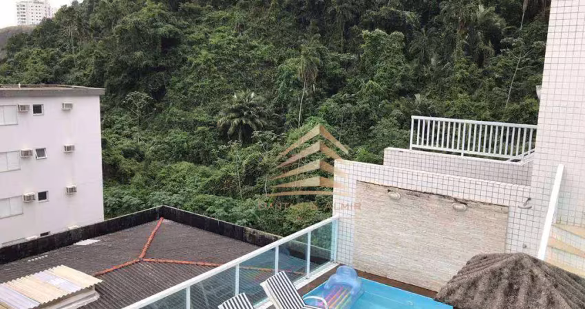 Cobertura com 5 dormitórios à venda, 230 m² por r$ 1.489.900,00 - jardim tejereba - guarujá/sp