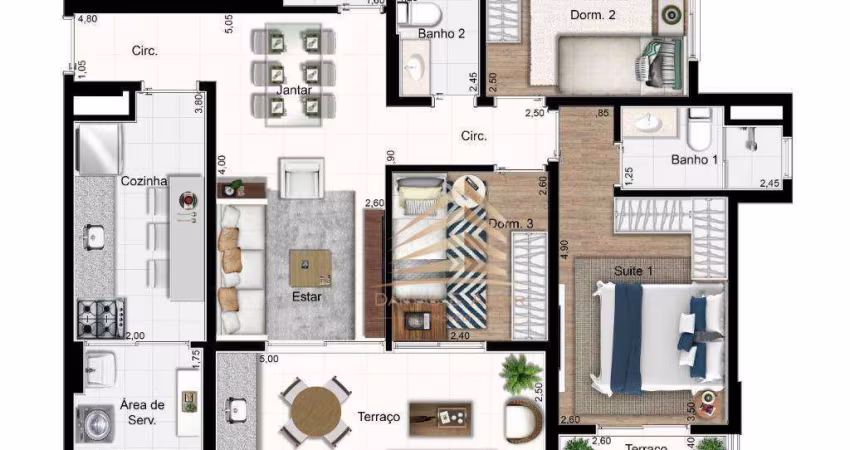 Apartamento à venda, 86 m² por R$ 748.583,85 - Vila Progresso - Guarulhos/SP