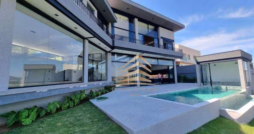 Casa com 4 dormitórios para alugar, 441 m² por r$ 25.000,01/mês - condominio porto atibaia - atibaia/sp