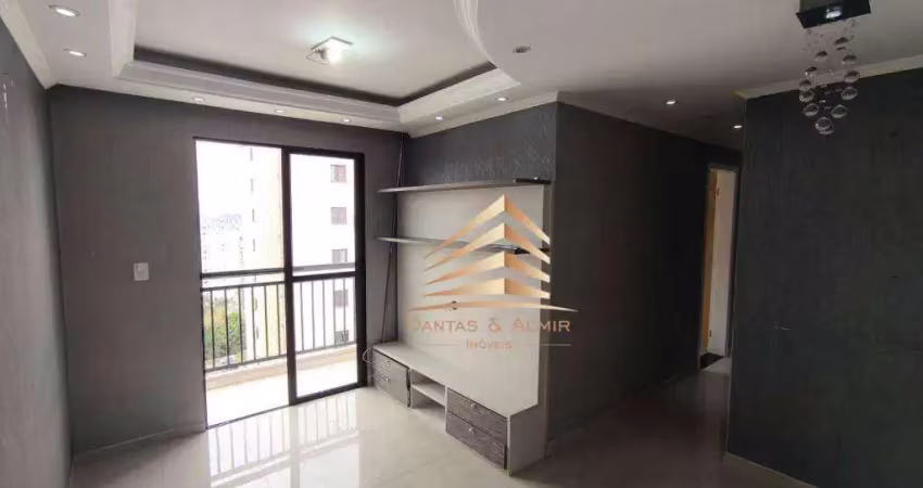 Apartamento para locacao, com 2 dormitórios, 2 vagas, , 48 m² por r$ 2.575/mês - vila rio de janeiro - guarulhos/sp
