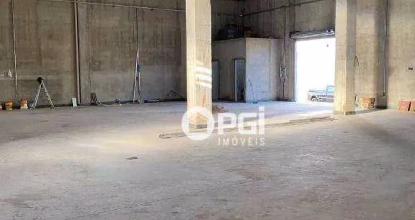 Galpão para alugar, 506 m² por r$ 8.576/mês - reserva macaúba - ribeirão preto/sp