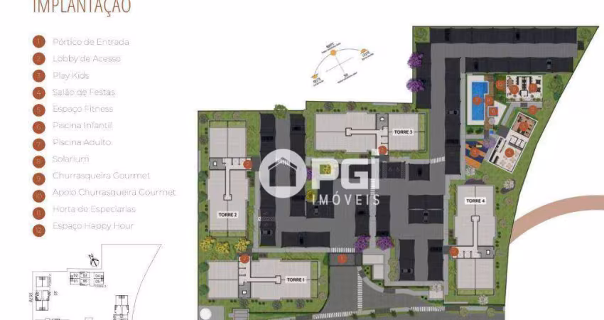 Apartamento com 2 dormitórios à venda, 57 m² por R$ 306.597 - Bonfim Paulista - Ribeirão Preto/SP