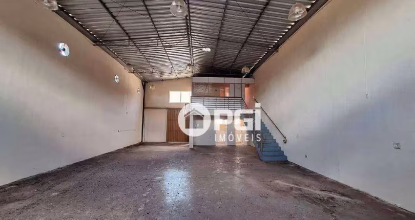 Salão para alugar, 198 m² por r$ 6.000/mês - vila elisa - ribeirão preto/sp