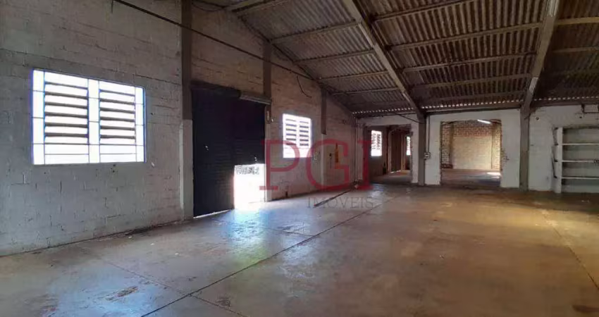 Galpão para alugar, 500 m² por r$ 10.000,00/mês - parque industrial lagoinha - ribeirão preto/sp