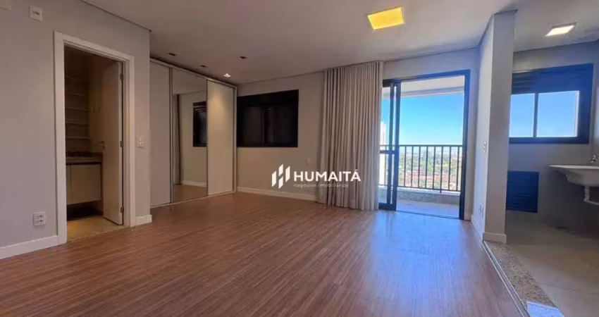 Apartamento com 1 dormitório para alugar, 45 m² por r$ 2.700,00/mês - gleba palhano - londrina/pr