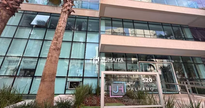 Apartamento com 1 dormitório para alugar, 48 m² por r$ 3.500/mês - gleba palhano - londrina/pr
