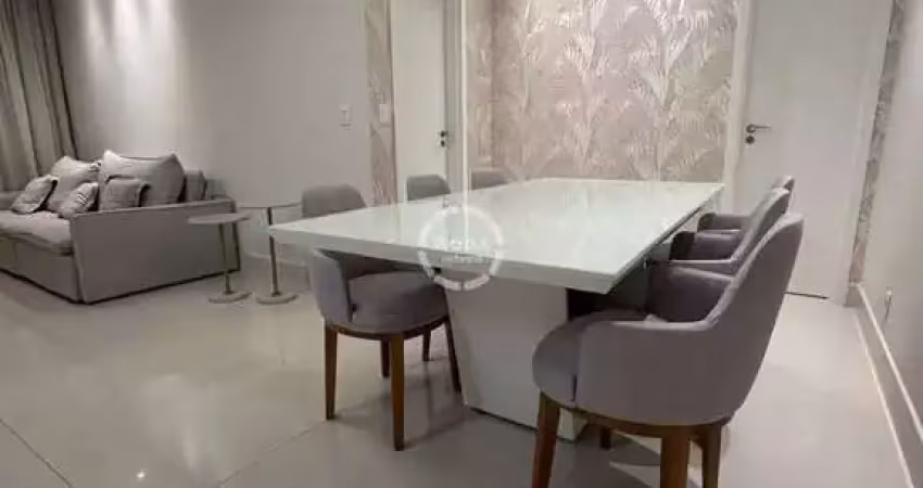 Apartamento para locação de alto padrão na Praiamar Residence - Aparecida, Santos-SP: 1 quarto, 1 suíte, 2 salas, 2 banheiros, 1 vaga de garagem, 69,00m² de área.