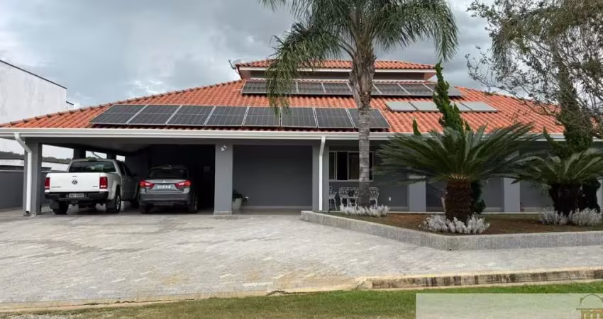 Casa alto padrão em condomínio - 4 quartos, 4 suítes, salas, 345m² em salto/sp - condomínio palmeiras imperiais