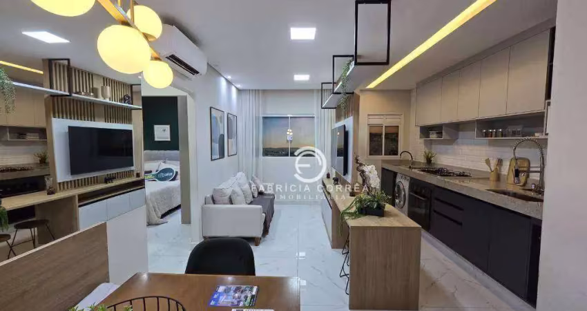 Apartamento com 2 dormitórios à venda, 46 m² por r$ 284.000,00 - residencial san marino - taubaté/sp