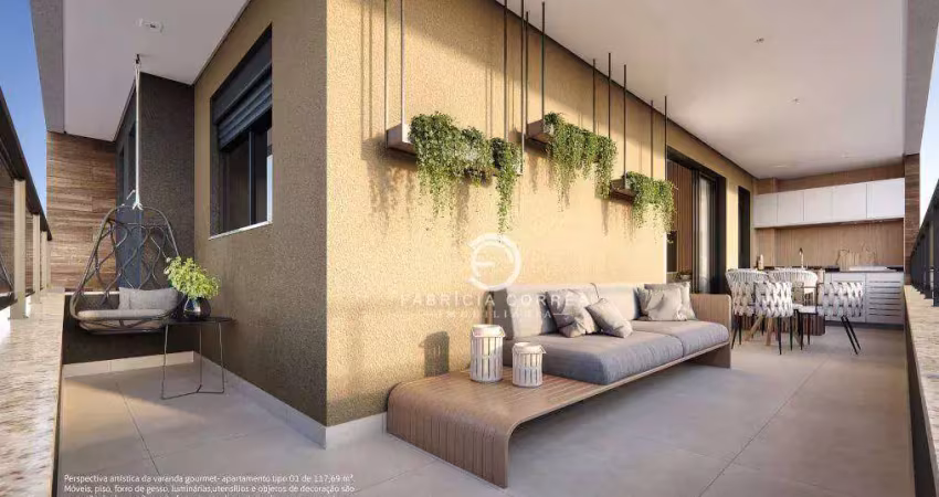 Apartamento com 3 dormitórios à venda, 117 m² por r$ 810.000,00 - bosque flamboyant - taubaté/sp