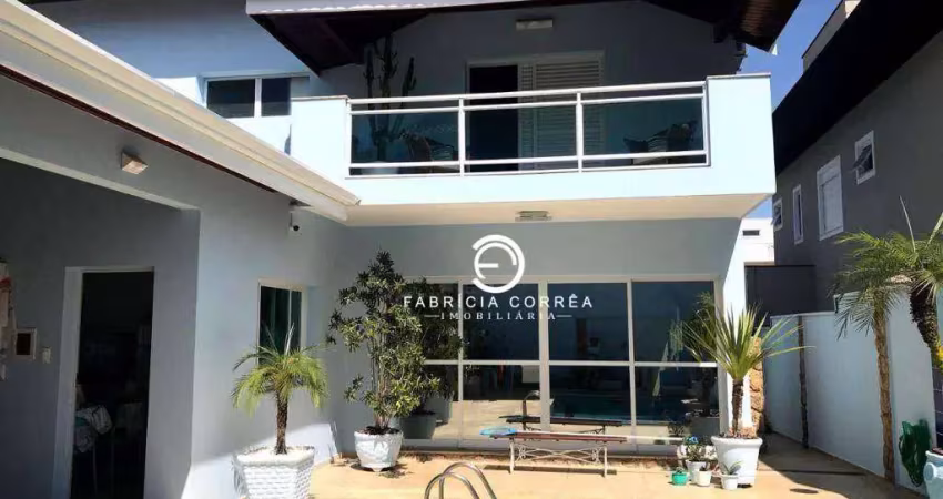 Sobrado elegante com 3 suítes e área de lazer completa em condomínio fechado disponível em jacareí