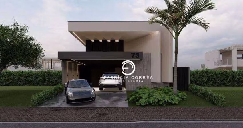 Casa térrea em construção com 3 dormitórios e área gourmet