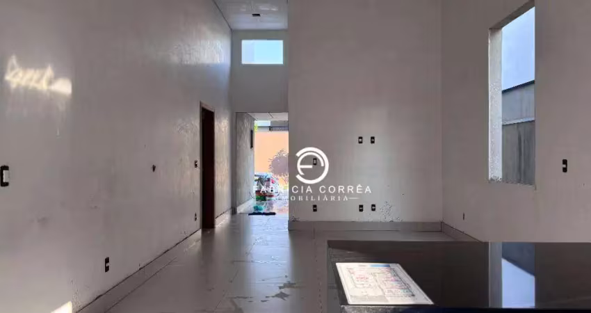 Casa em construção com 3 suítes, piscina e área gourmet em condomínio fechado