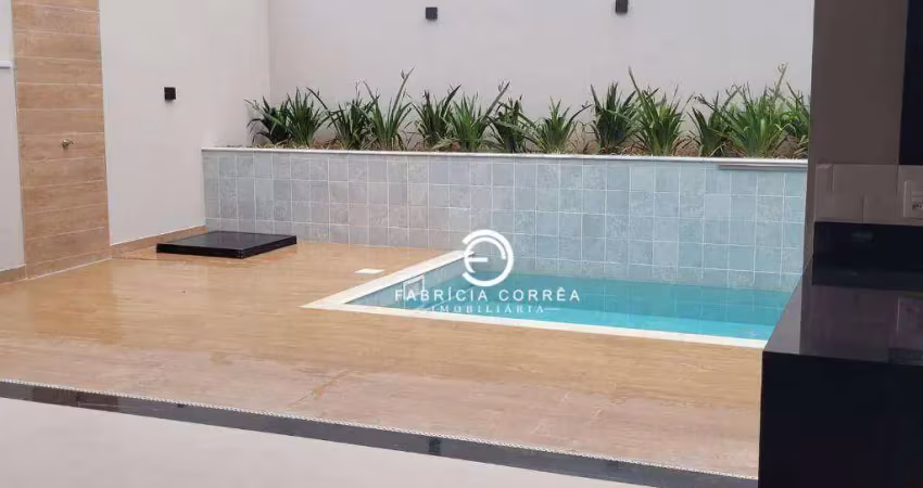 Sobrado moderno com 4 suítes, energia solar e piscina