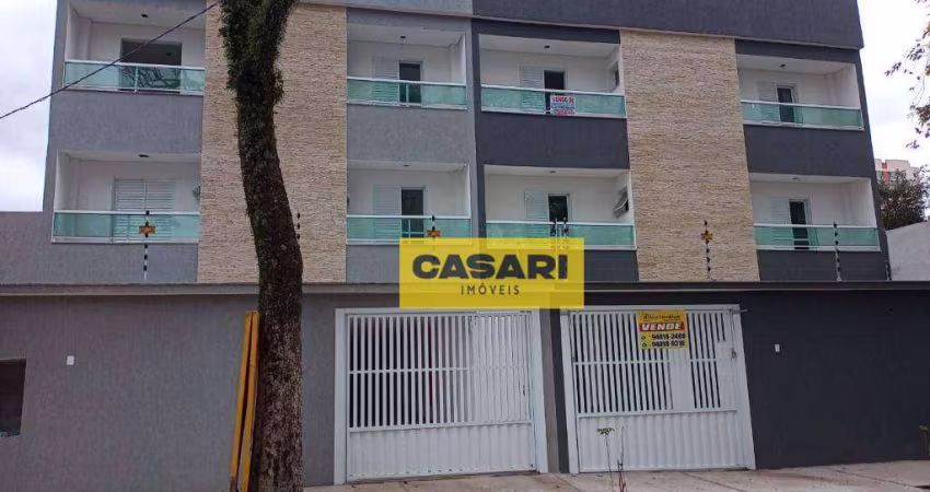 Cobertura com 3 dormitórios à venda, 146 m² por R$ 900.000,00 - Campestre - Santo André/SP