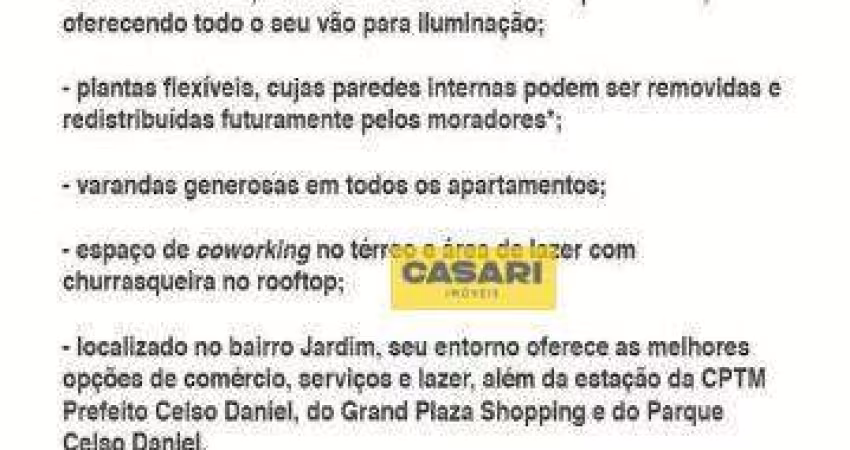 Apartamento com 2 dormitórios à venda, 67 m² por R$ 587.000,00 - Jardim - Santo André/SP